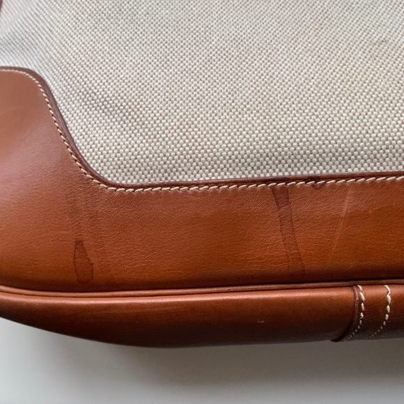 Hermes Trim  II Leather and Toile Shoulder Bag - Picture 3 of 5